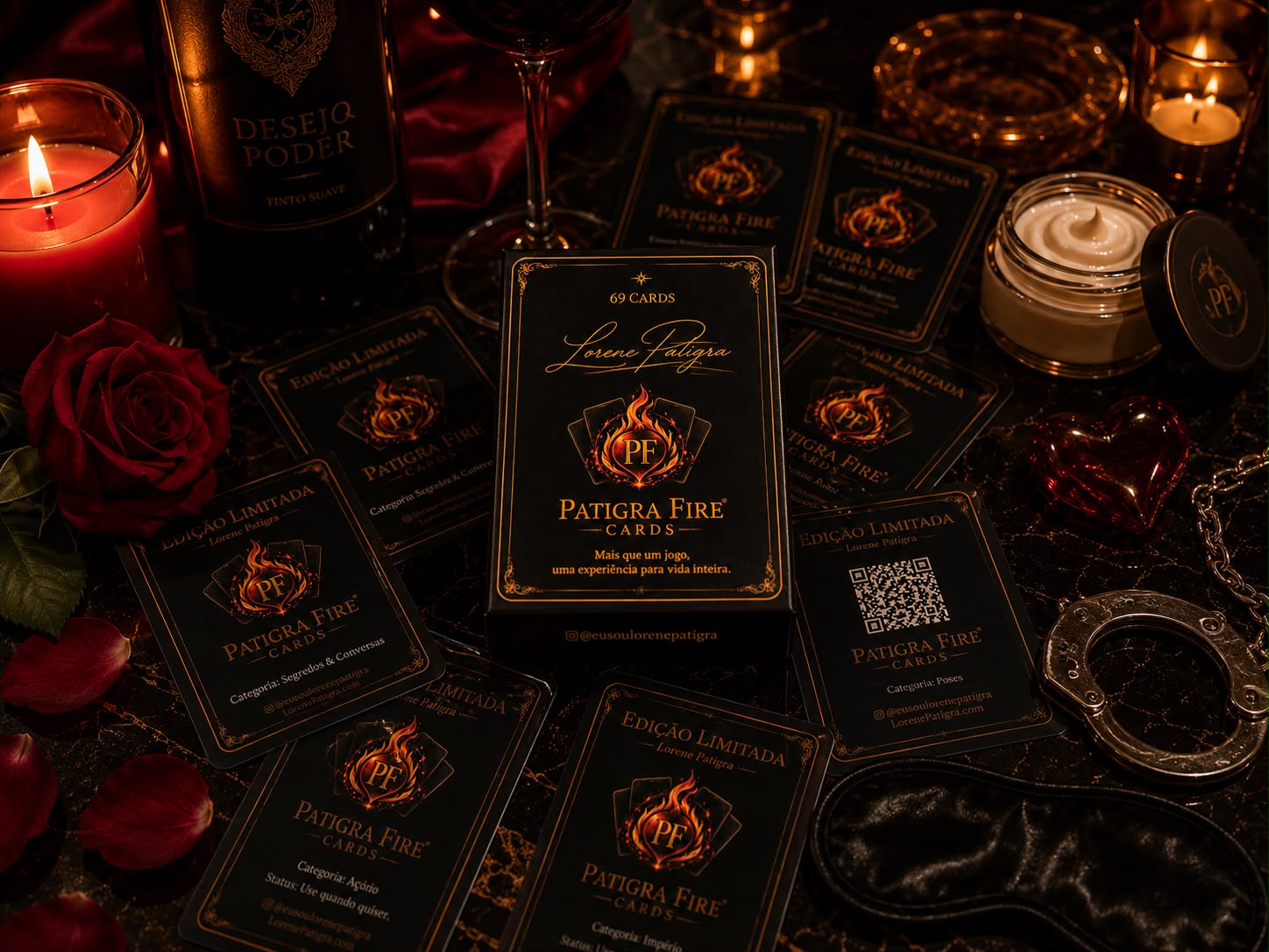 Baralho Patigra Fire Cards — desafios e descobertas