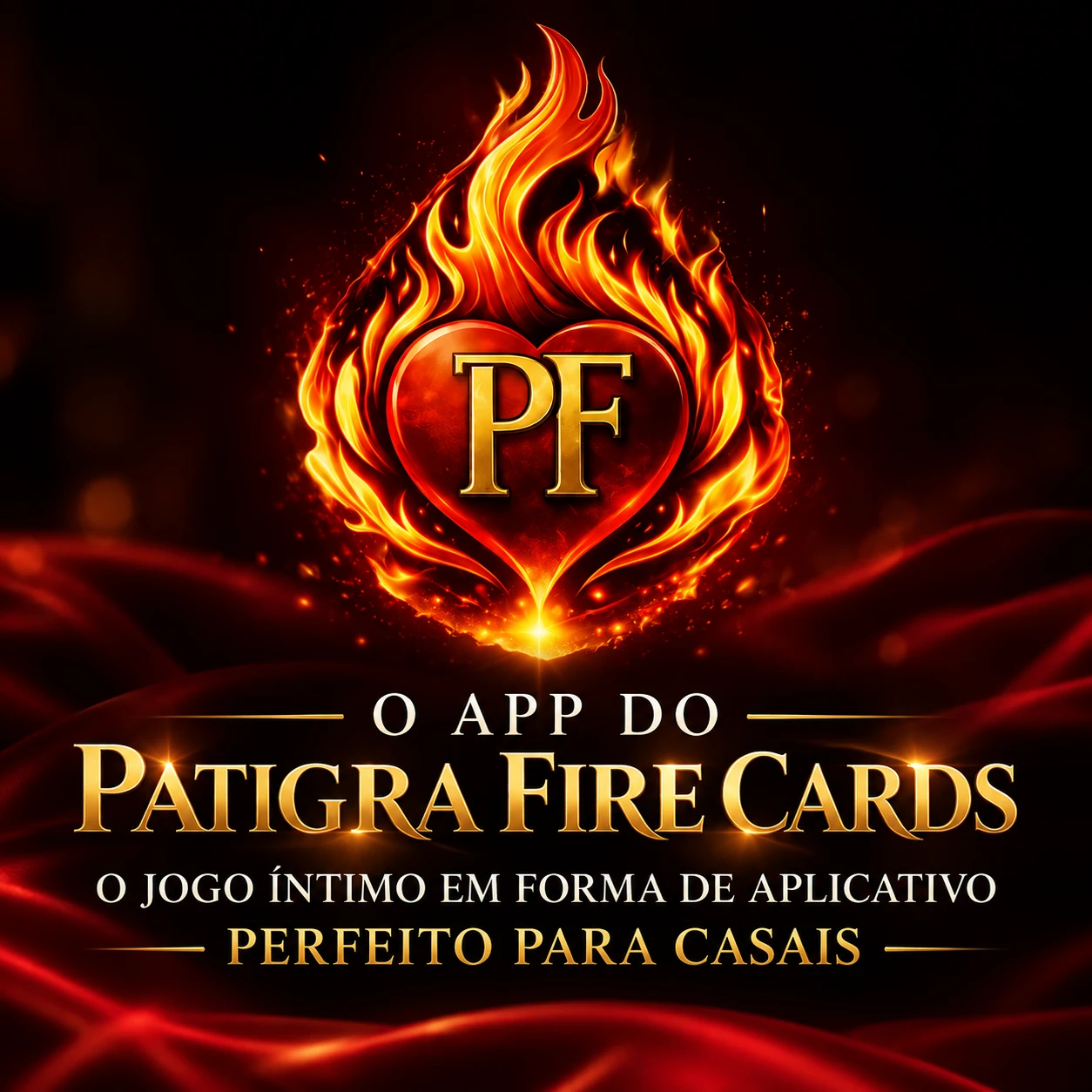 O app do Patigra Fire Cards — o jogo íntimo em forma de aplicativo, perfeito para casais